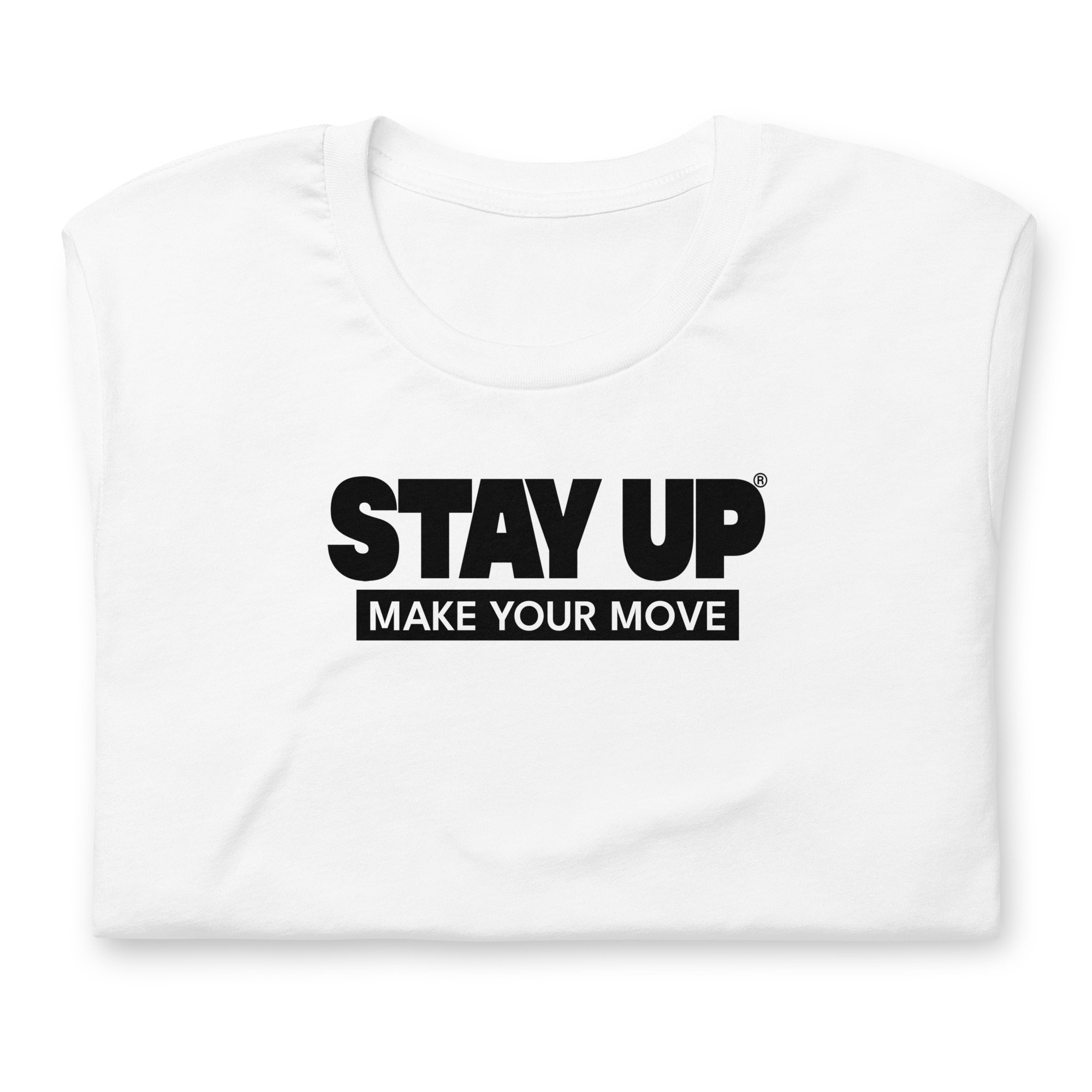 White Make Your Move t-shirt
