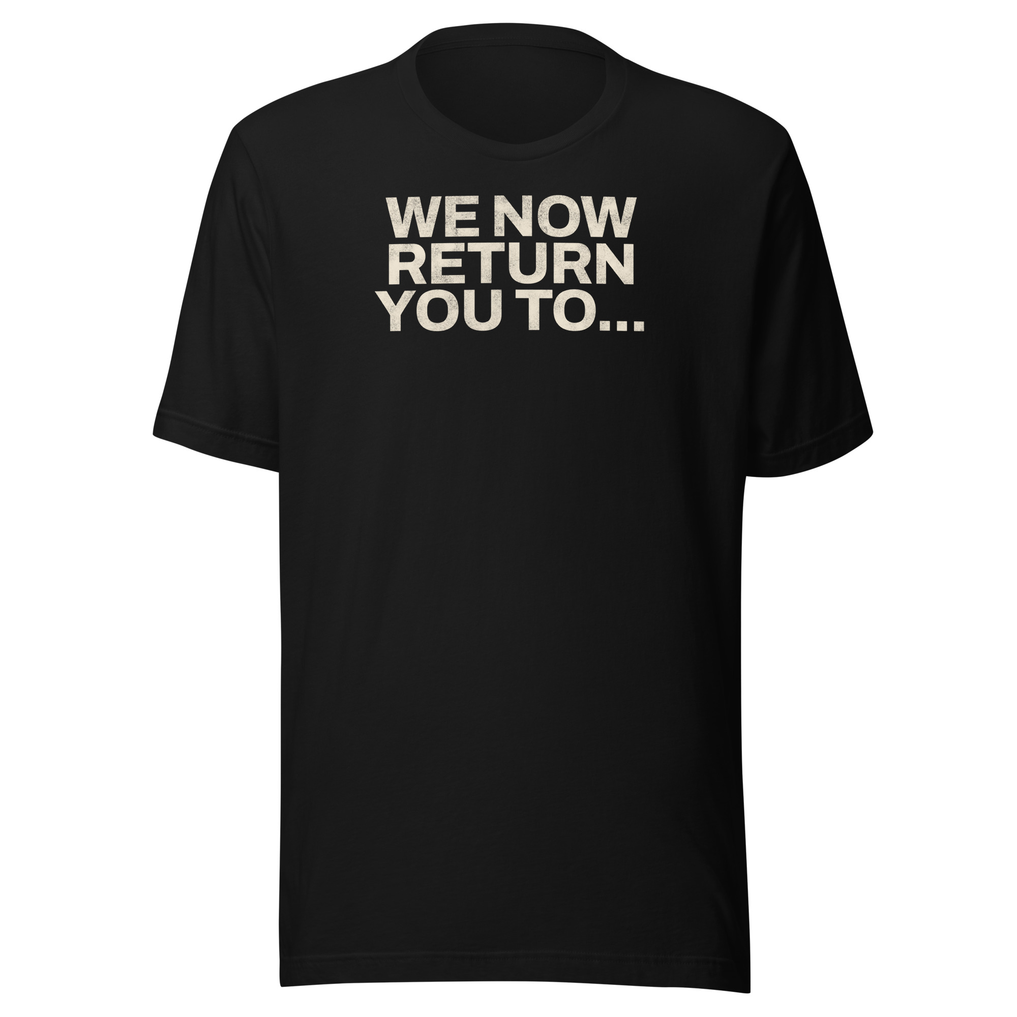 Stay Up Clothing We Now Return You To... vintage t shirt