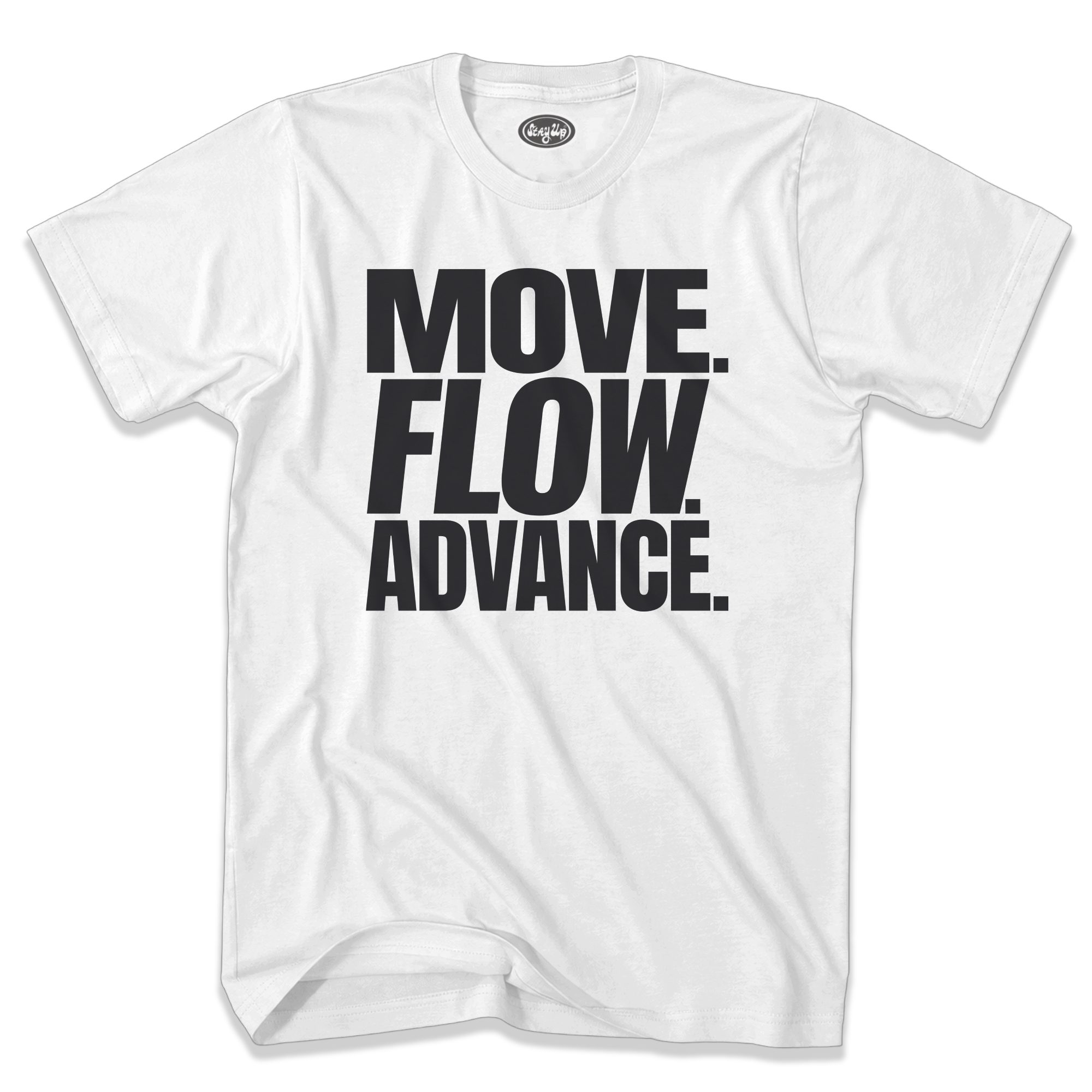Stay Up Clothing t-shirt with Move Flow Advance design