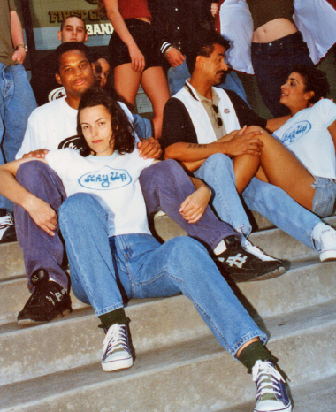 Stay Up group shot — streetwear t-shirts, hoodies, and lifestyle apparel showcasing the Stay Up brand